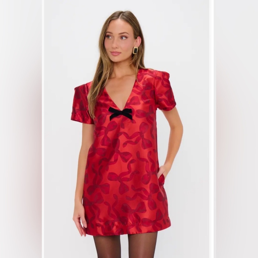 NWOT Show Me Your Mumu Jeannette Bow Mini Dress Size Small